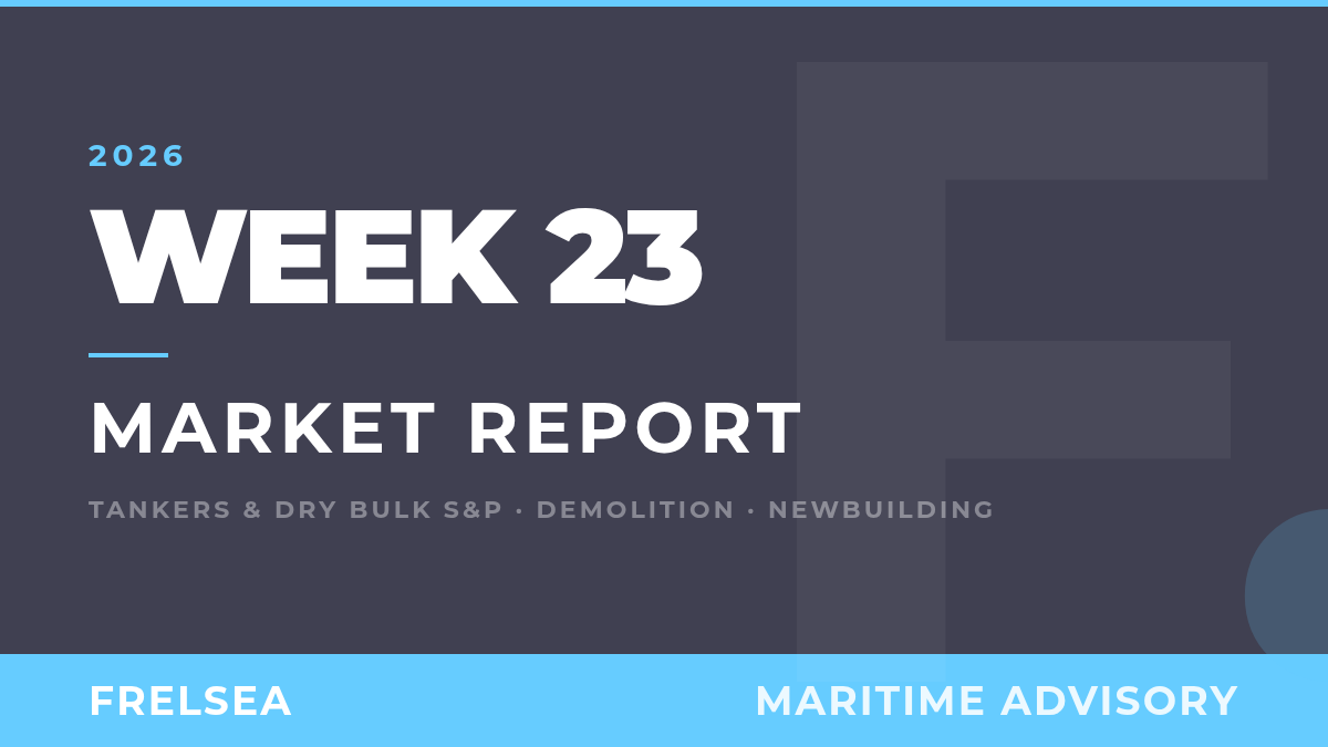 Week 23: Dry Bulk and Tanker Sales, Purchase & Demolition Market Report – June 2026